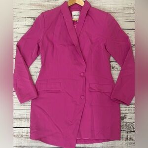 UNIQUE21 Pink‎ Blazer Asymmetrical Dress Sz. 8
